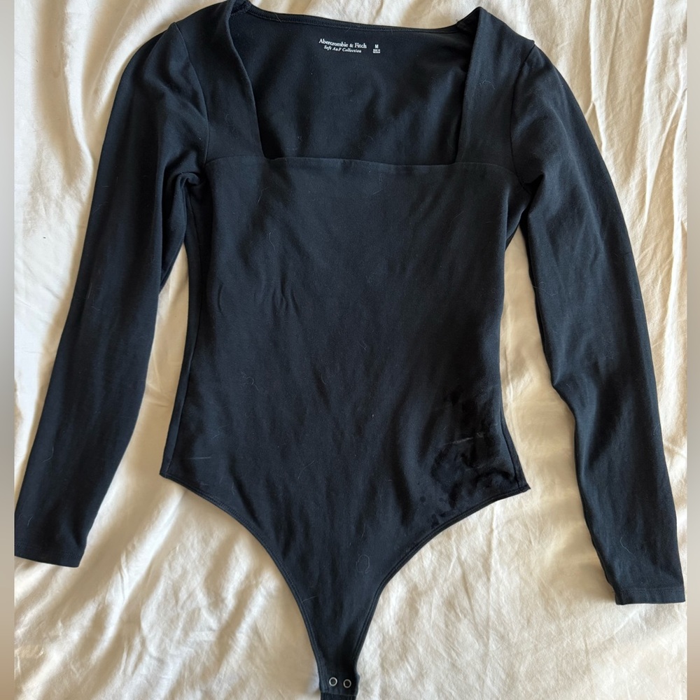 Abercrombie & Fitch Square Neck Thong Bodysuit